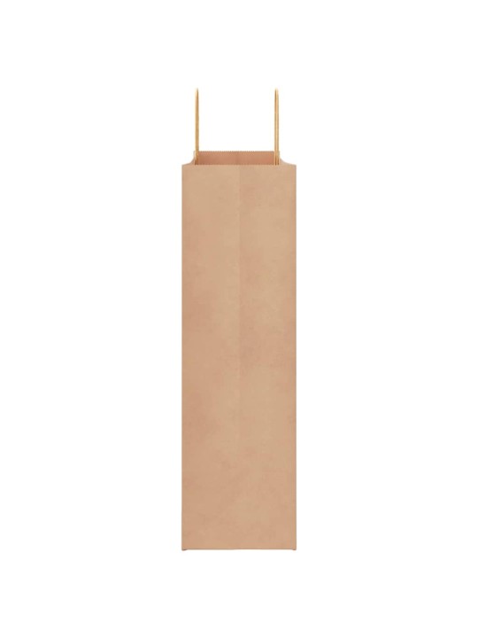 Paperikassit 250 kpl kahvoilla ruskea 54x15x49 cm