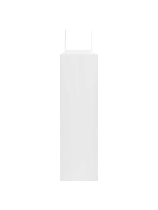 Paperikassit 50 kpl kahvoilla valkoinen 54x15x49 cm