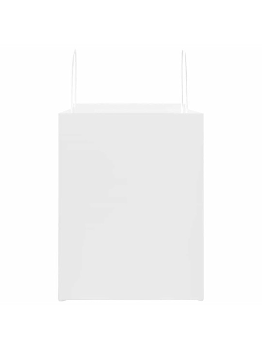 Paperikassit 250 kpl kahvoilla valkoinen 32x22x28 cm