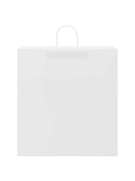 Paperikassit 250 kpl kahvoilla valkoinen 45x17x48 cm