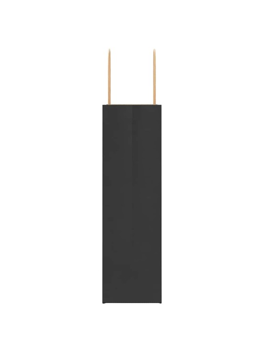 Paperikassit 50 kpl kahvoilla musta 21x11x36 cm