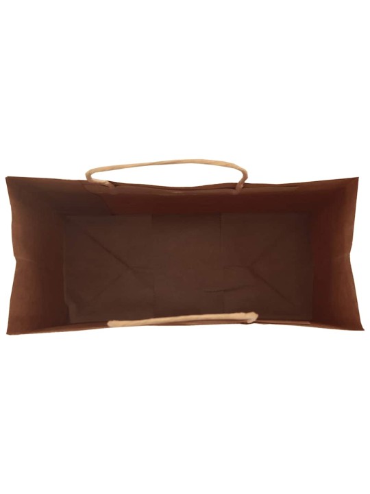 Paperikassit 50 kpl kahvoilla musta 26x12x35 cm