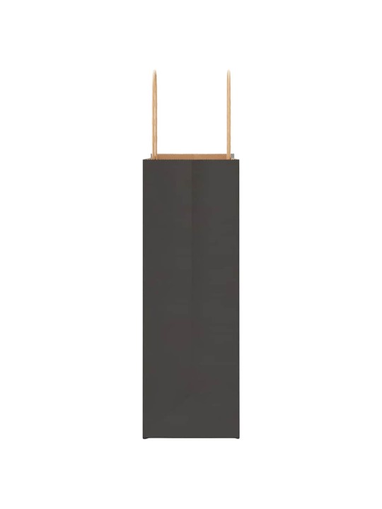 Paperikassit 250 kpl kahvoilla musta 21x11x31 cm