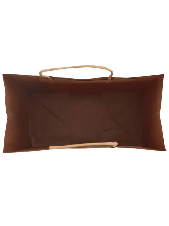 Paperikassit 250 kpl kahvoilla musta 21x11x31 cm