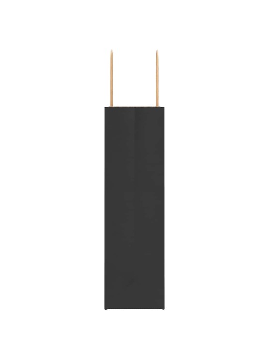 Paperikassit 250 kpl kahvoilla musta 21x11x36 cm