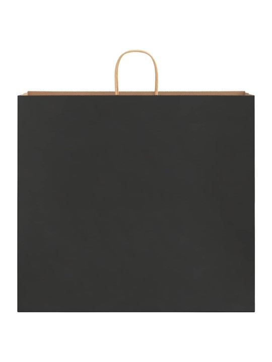 Paperikassit 250 kpl kahvoilla musta 54x15x49 cm
