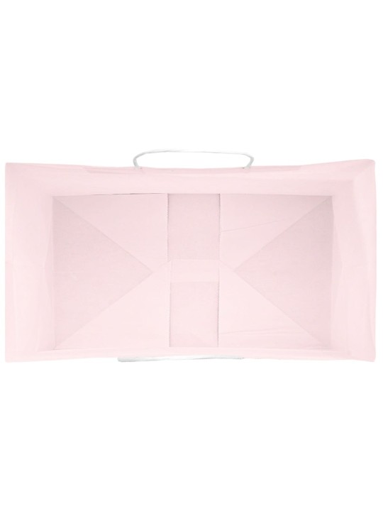 Paperikassit 50 kpl kahvoilla pinkki 15x8x21 cm