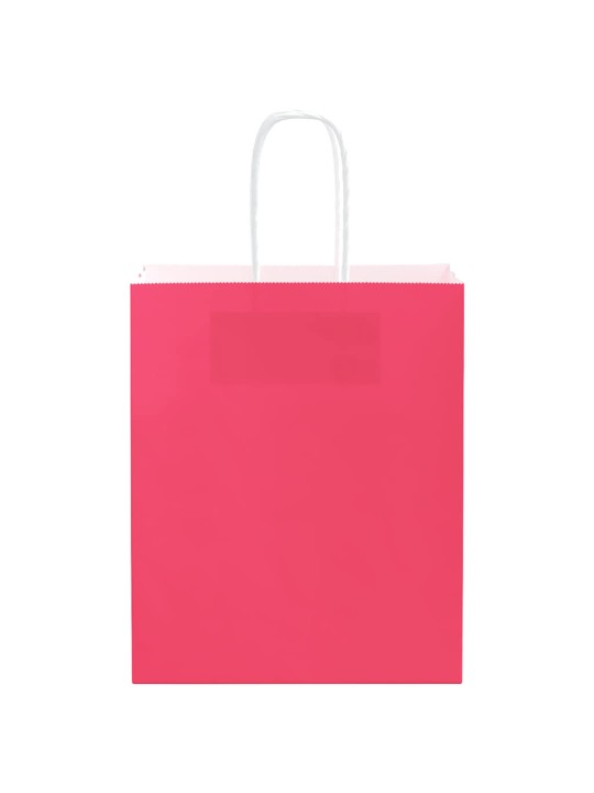 Paperikassit 50 kpl kahvoilla pinkki 18x8x22 cm