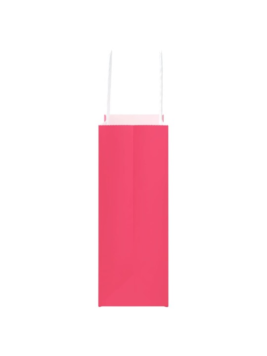 Paperikassit 50 kpl kahvoilla pinkki 18x8x22 cm