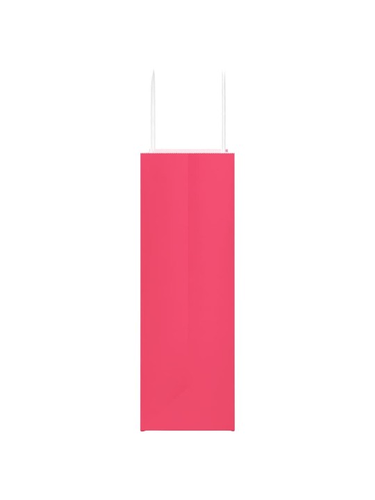Paperikassit 50 kpl kahvoilla pinkki 26x12x35 cm