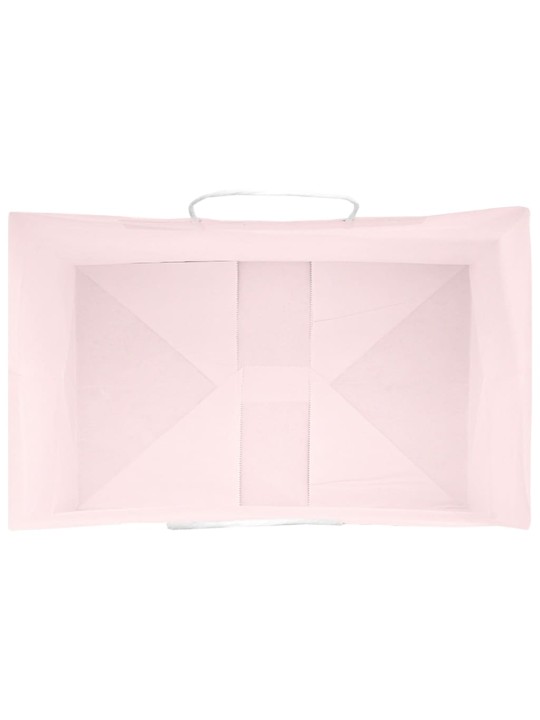 Paperikassit 50 kpl kahvoilla pinkki 26x17x25 cm