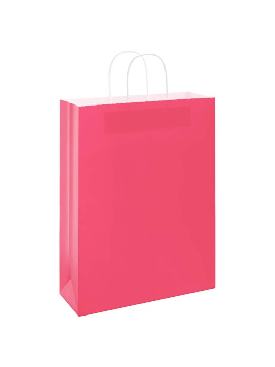 Paperikassit 50 kpl kahvoilla pinkki 32x12x42 cm