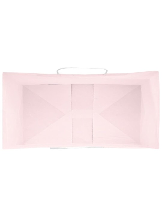 Paperikassit 50 kpl kahvoilla pinkki 32x17x25 cm
