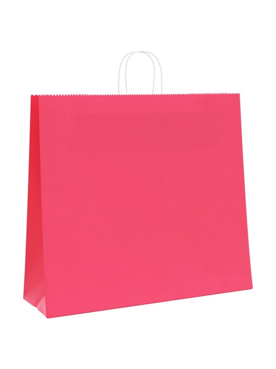 Paperikassit 50 kpl kahvoilla pinkki 54x15x49 cm