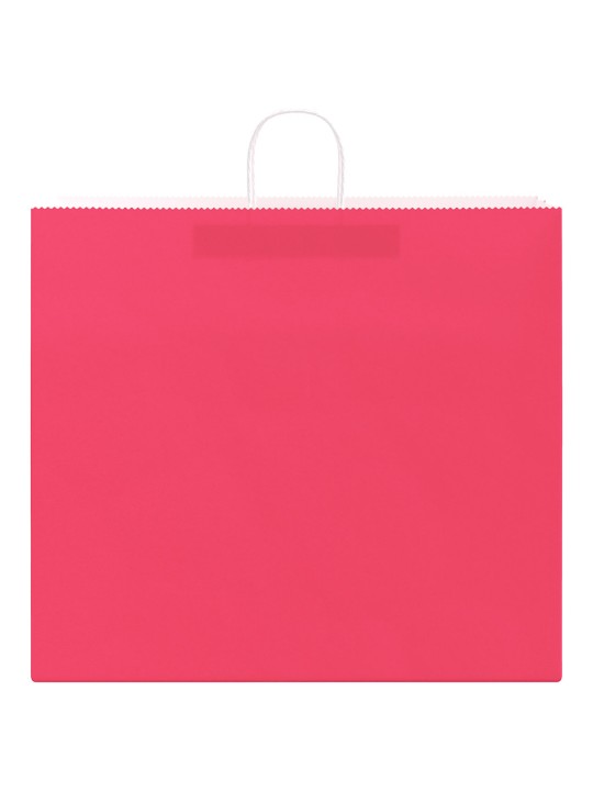 Paperikassit 50 kpl kahvoilla pinkki 54x15x49 cm