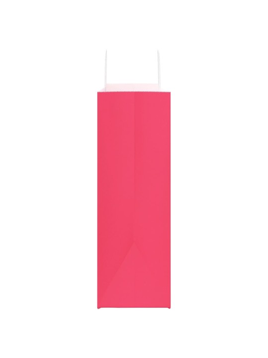 Paperikassit 50 kpl kahvoilla pinkki 54x15x49 cm