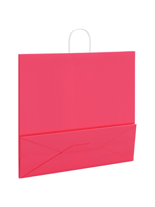 Paperikassit 50 kpl kahvoilla pinkki 54x15x49 cm
