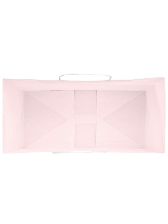 Paperikassit 250 kpl kahvoilla pinkki 18x8x22 cm