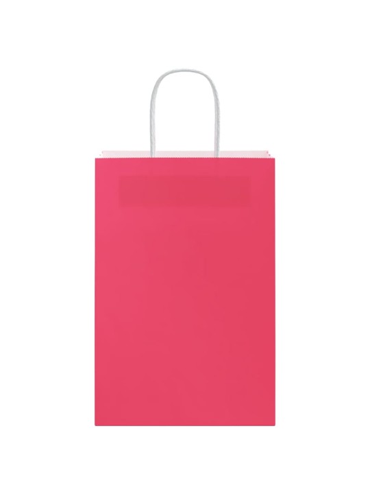 Paperikassit 250 kpl kahvoilla pinkki 21x11x31 cm