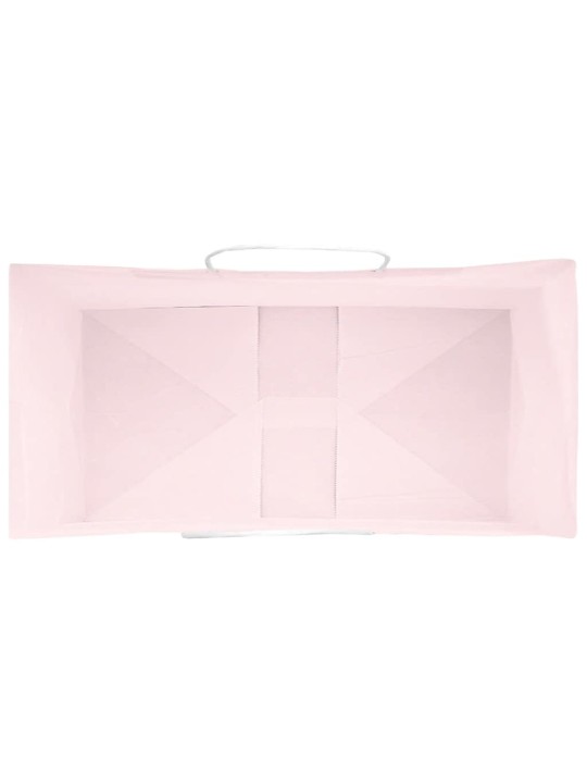 Paperikassit 250 kpl kahvoilla pinkki 21x11x31 cm