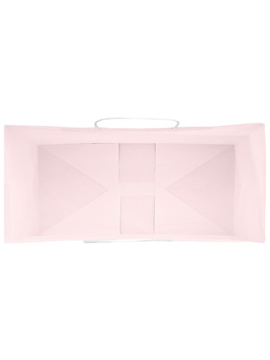 Paperikassit 250 kpl kahvoilla pinkki 26x12x35 cm