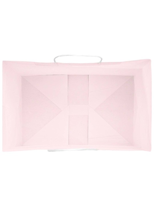 Paperikassit 250 kpl kahvoilla pinkki 26x17x25 cm