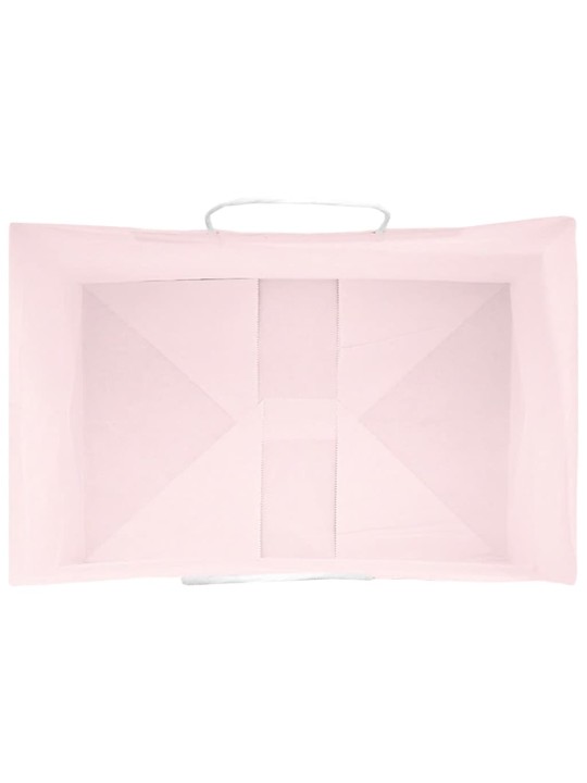 Paperikassit 250 kpl kahvoilla pinkki 32x22x24 cm