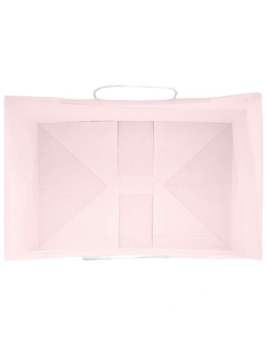 Paperikassit 250 kpl kahvoilla pinkki 32x22x28 cm