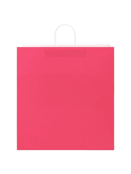 Paperikassit 250 kpl kahvoilla pinkki 45x17x48 cm
