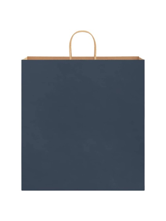 Paperikassit 50 kpl kahvoilla sininen 45x17x48 cm
