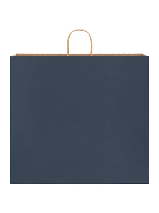 Paperikassit 50 kpl kahvoilla sininen 54x15x49 cm