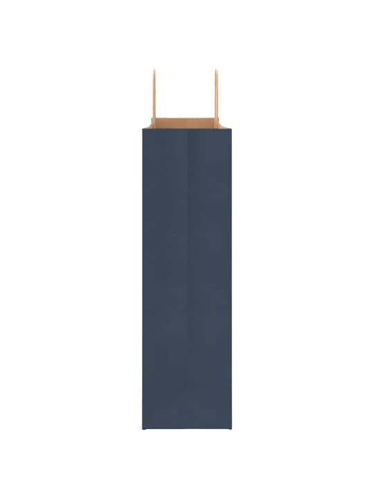Paperikassit 50 kpl kahvoilla sininen 54x15x49 cm