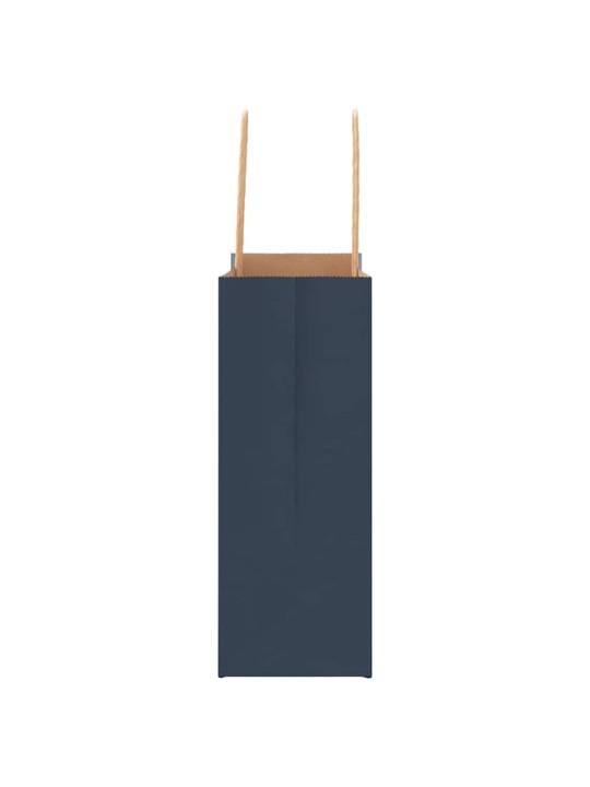 Paperikassit 250 kpl kahvoilla sininen 18x8x22 cm