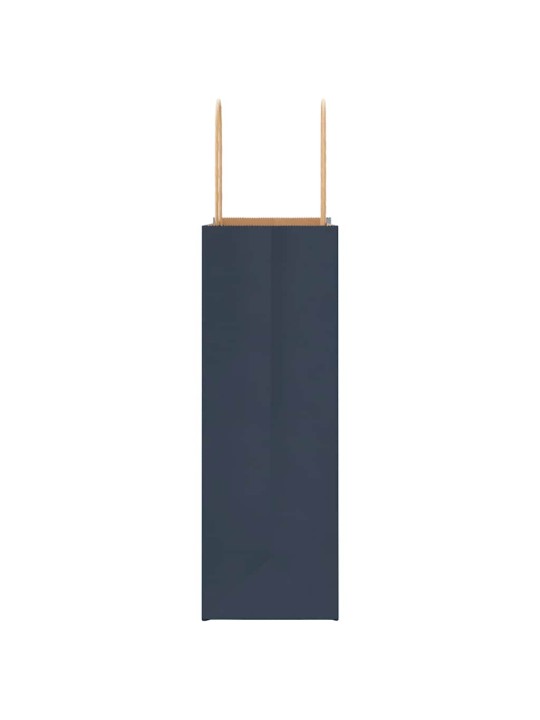 Paperikassit 250 kpl kahvoilla sininen 21x11x31 cm