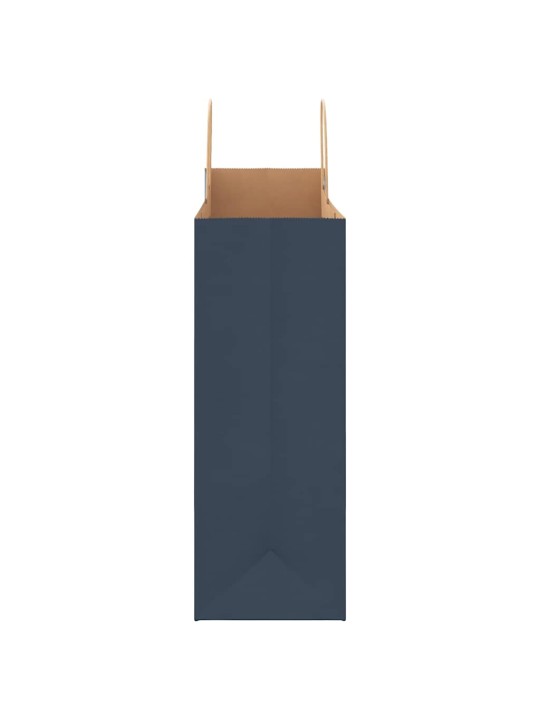 Paperikassit 250 kpl kahvoilla sininen 32x17x44 cm