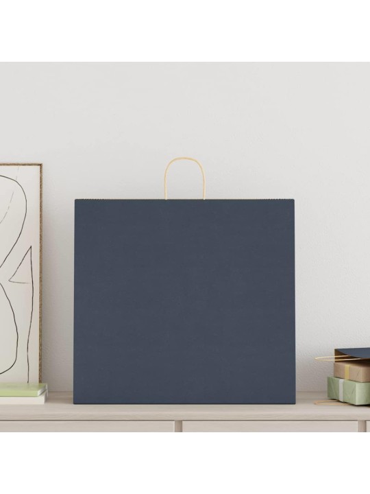 Paperikassit 250 kpl kahvoilla sininen 54x15x49 cm