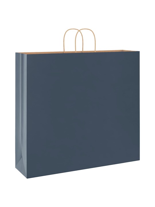 Paperikassit 250 kpl kahvoilla sininen 54x15x49 cm