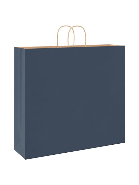 Paperikassit 250 kpl kahvoilla sininen 54x15x49 cm