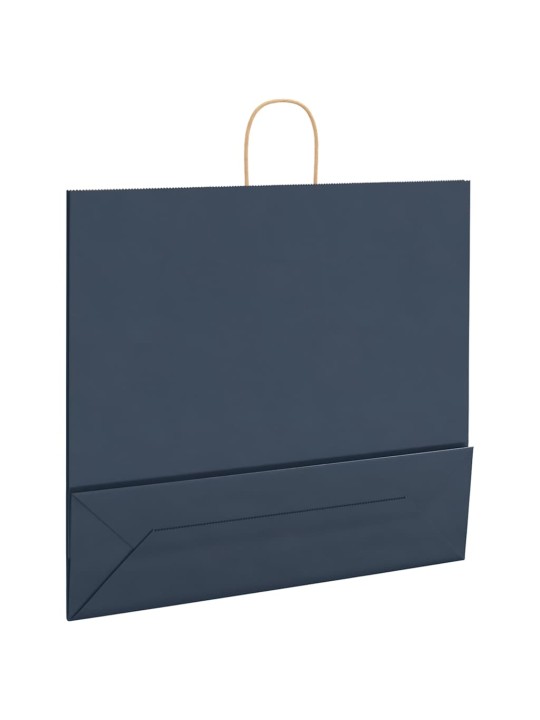 Paperikassit 250 kpl kahvoilla sininen 54x15x49 cm