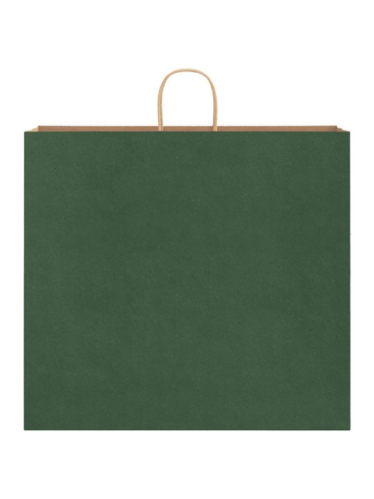 Paperikassit 250 kpl kahvoilla vihreä 54x15x49 cm