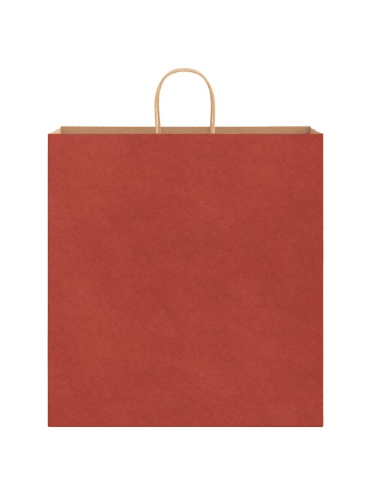Paperikassit 50 kpl kahvoilla punainen 45x17x48 cm