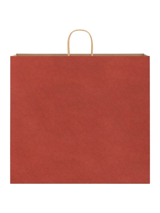 Paperikassit 50 kpl kahvoilla punainen 54x15x49 cm