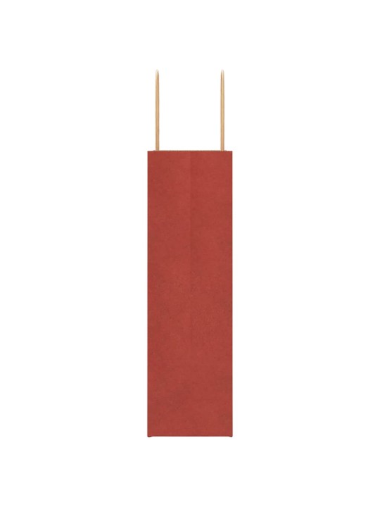 Paperikassit 250 kpl kahvoilla punainen 21x11x36 cm