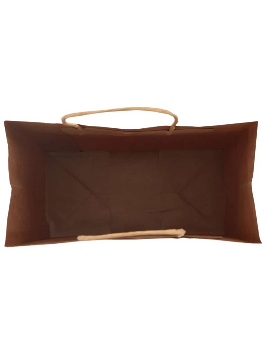 Paperikassit 250 kpl kahvoilla punainen 32x17x44 cm