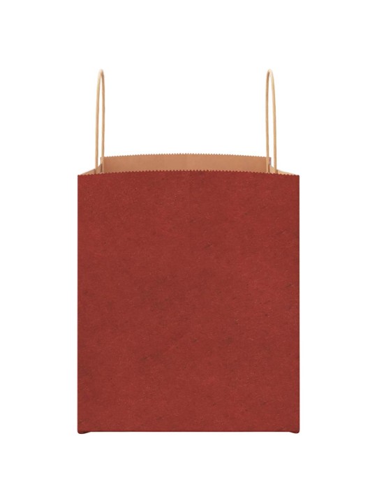 Paperikassit 250 kpl kahvoilla punainen 32x22x24 cm