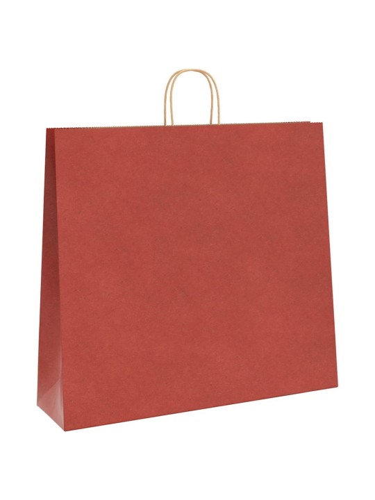 Paperikassit 250 kpl kahvoilla punainen 54x15x49 cm