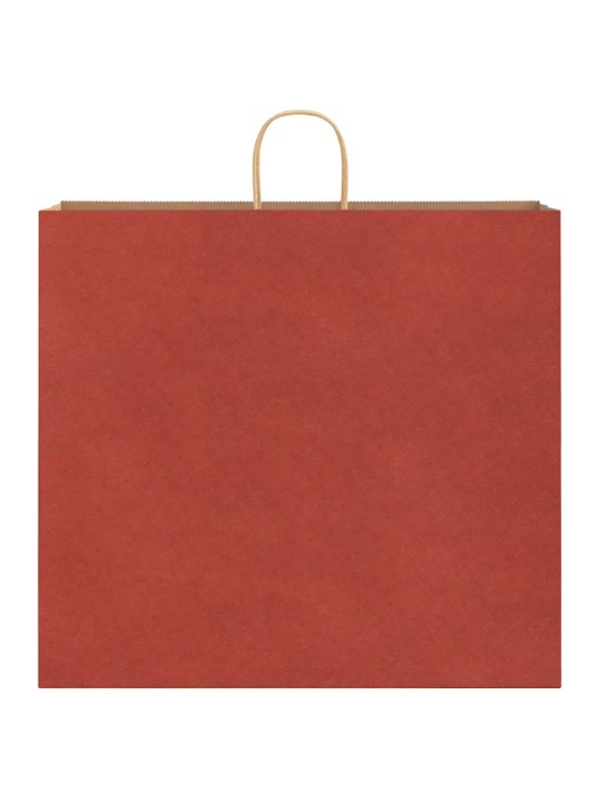 Paperikassit 250 kpl kahvoilla punainen 54x15x49 cm