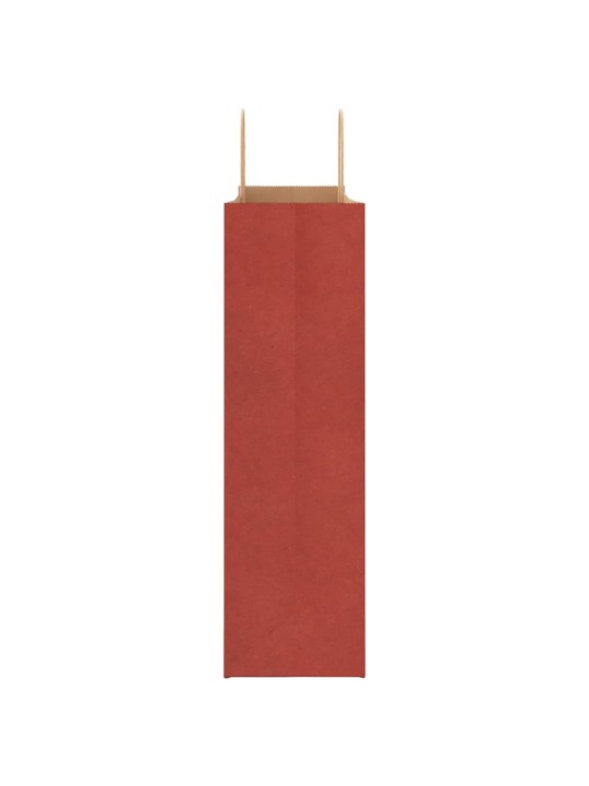 Paperikassit 250 kpl kahvoilla punainen 54x15x49 cm