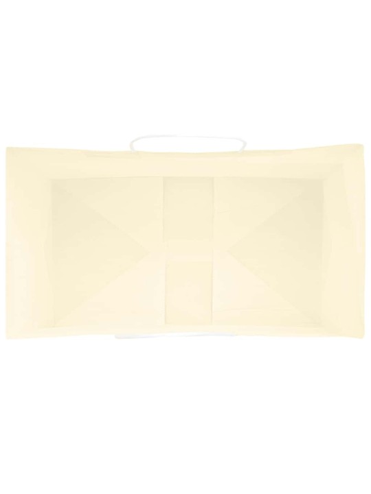Paperikassit 250 kpl kahvoilla keltainen 15x8x21 cm