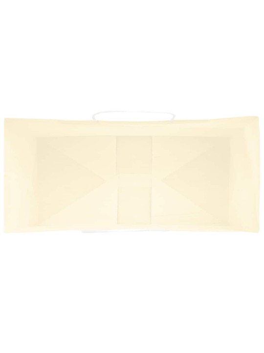 Paperikassit 250 kpl kahvoilla keltainen 18x8x22 cm